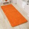 Lavish Home Memory Foam Shag Bath Mat 2X5 Feet Orange Polyester Chenille Non-Slip